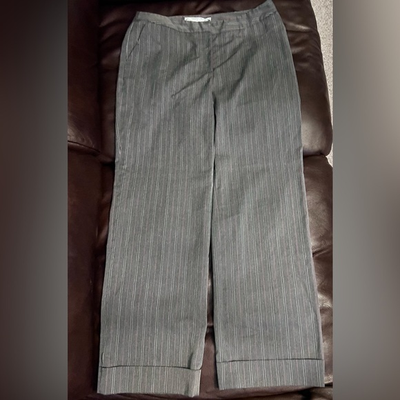 david brooks Pants - David Brooks Charcoal Pinstripe Dress Pants
